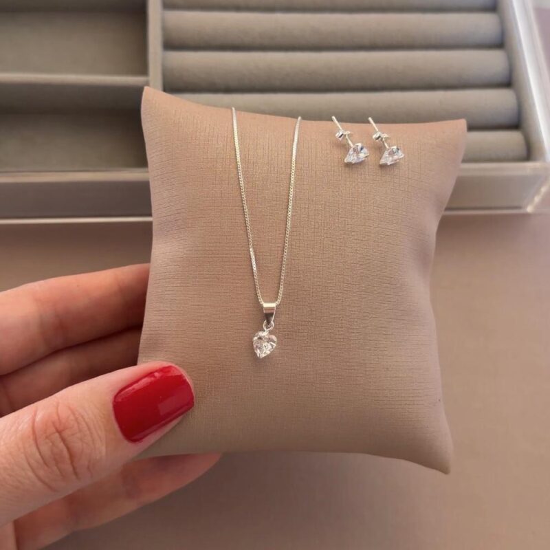 Conjunto coração  45 cm